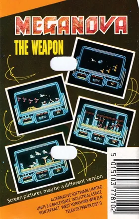 Meganova (S) (1988) (Trainer) box cover back